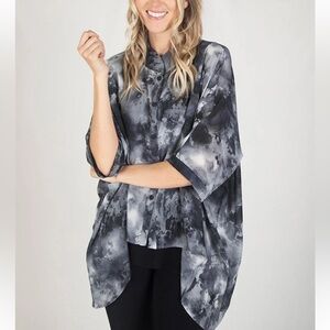 14 Boxy blouse cardigan sweater light weight blouse sweater or button cardigan